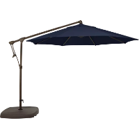 Blue Cantilever Umbrellas
