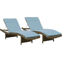 Blue Outdoor Chaise Lounges
