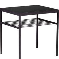 Black Outdoor Side Table