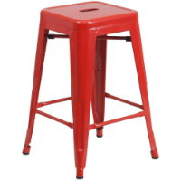 Red Outdoor Bar Stools