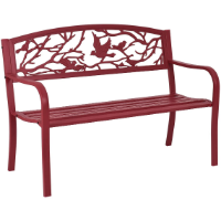 Red Outdoor Benches