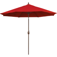 Red Table Umbrellas