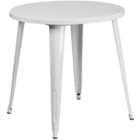 White Outdoor Bistro Tables