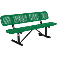 Green Outdoor Bench