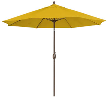 vibrant yellow patio umbrella