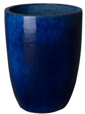 Cobalt blue planter pot.