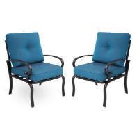 wrought iron club chairs