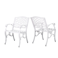 cast aluminum dining chairs