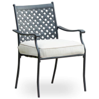 wrought iron lounge chair