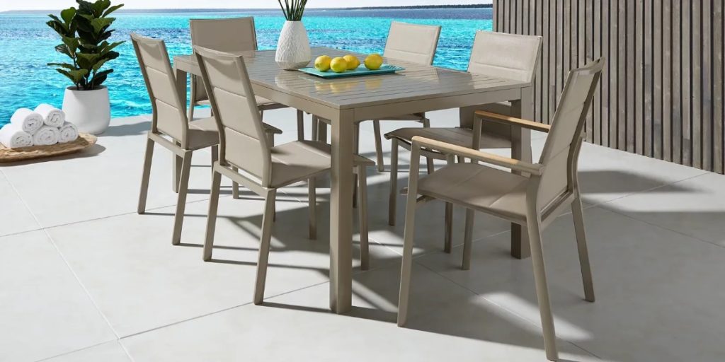 Taupe Rectangle Dining Set