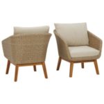 Ashley Furniture Outdoor White Lounge Chairs